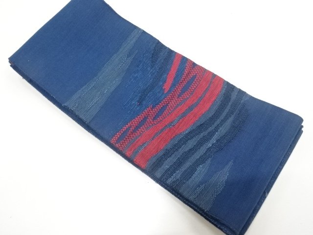 JAPANESE KIMONO / KASUMI PATTERN WEAVING HANHABA OBI